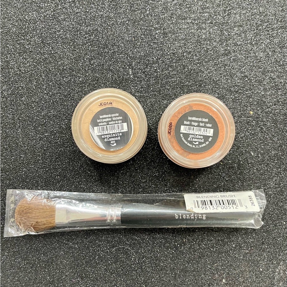 *NEW*BAREMINERALS Eyeshadow-Exquisite Diamond/Blush-Golden Diamond, .02oz each💛